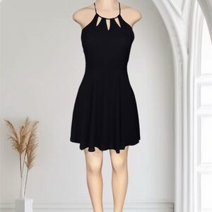 Express size 4, Elegant Black Halter Dress